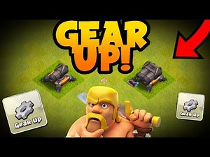 GEMMING THE DOUBLE CANNON! GEAR UP OPTION UNLOCKED IN Clash of Clans |