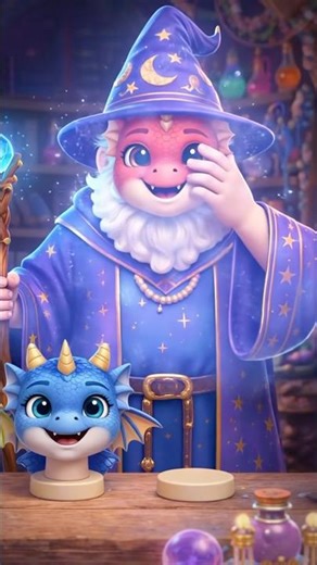 The Wizard’s Transformation: The Magic Dragon Mask #shorts #transformation