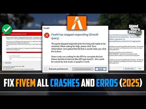 How To Fix FiveM has Stopped Responding (DirectX query) DXGI ERROR DEVICE REMOVED, FiveM Errors 2025
