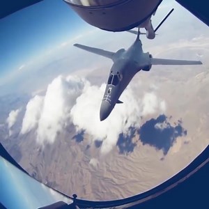2.1M views · 10K reactions | B-1 Lancer Bomber Depart Andersen Air Force Base | Movie lens | Facebook