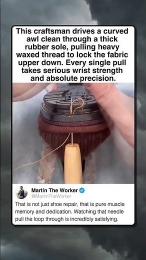 PERFECT RHYTHM WITH A SHOEMAKING AWL