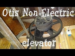Historic Hand operated Otis elevator in South Boston VA