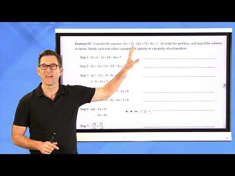 N-Gen Math Algebra I.Unit 2.Lesson 4.Justifying Steps in Solving an Equation