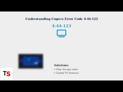 How to Fix Cogeco Error Code 4-44-066 on Samsung TV – App Refresh & Reset