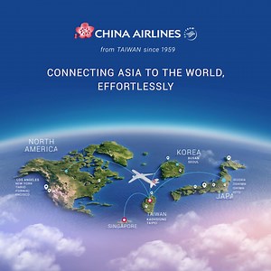 Fly confidently with China Airlines—Taiwan’s award-winning airline From Singapore to North America, Asia & beyond, enjoy a seamless journey with smooth transfers via Taiwan. Step into award-winning comfort, Michelin-inspired menus, and warm Taiwanese hospitality aboard our new aircraft. From Singapore to the world, enjoy Taiwan’s finest with China Airlines. | China Airlines 中華航空