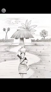 78K views · 1.6K reactions | Village scenery step by step | My Beautiful Village #pencildrawing #drawing #drawingforbeginners #pencilsketch #scenery Music Credit - https://business.facebook.com/sound/collection/?sound_collection_tab=sound_tracks&asset_id=933234672342613&reference=artist_attr | Drawing Book | Facebook