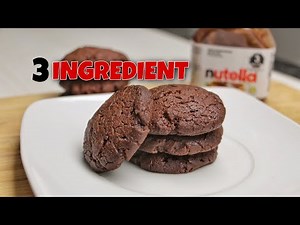 3-Ingredient Nutella Cookies Recipe | How to make cookies in 1 Minute?