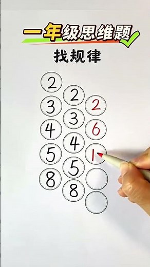 #數學思維邏輯訓練 #腦力小遊戲 #數字推理 #找規律填數 #邏輯思維題