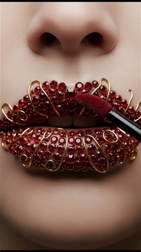 Oddly Satisfying Diamond Lips #aiart #asmr #odlysatisfying