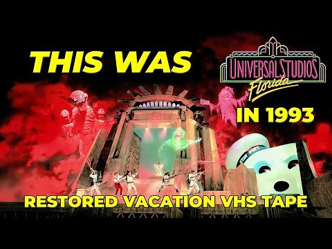 This Was Universal Studios Florida in 1993 | Restored VHS Vacation VHS Tape
