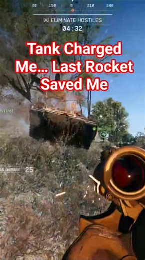 Tank Charged Me… Last Rocket Saved Me | Battlefield