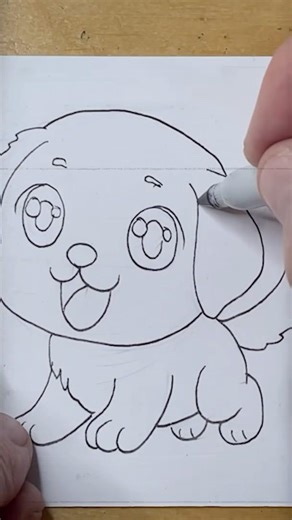 How to draw Anime Dogs 2 #art #drawing #ink #dog #sketch #drawingtutorial #artist #cute
