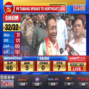 Credit for SKM's victory in Sikkim belongs to diligent party workers and supporters: CM Prem Singh Tamang #sikkimassemblyelections #SKM #northeast #northeastlive #PremSinghTamangGolay | Northeast Live