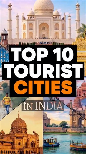 India ke Top 10 Tourist Cities Ranking 2024 #travel #shorts #india