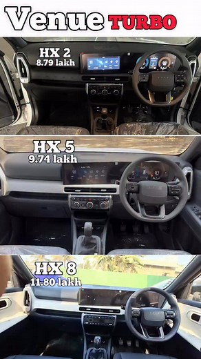 Venue facelift comparison: Trubo variant HX2, HX5, HX8 - make the right choice#hyundai #yourcaradvisor #venue | Simranjeet Singh