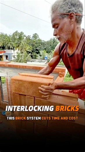 Would you trust interlocking bricks to build your house?#building #engineering #construction #home