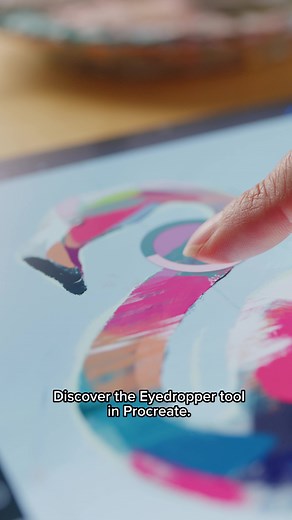 Make color sampling simple with the Eyedropper in #Procreate 🎨 #artistsontiktok #ipadart #ipaddrawing #procreateart
