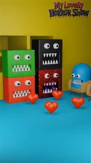 Smooth Cube Monster 3D Animation 🥰😘😘