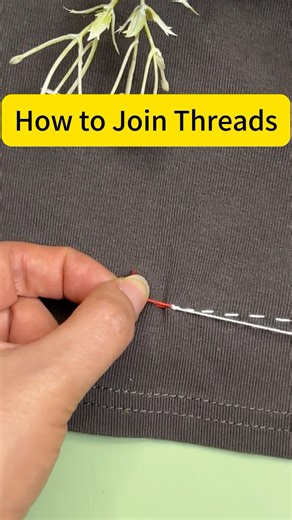 Thread Running Out? ULTIMATE Trick to Join Threads Instantly!#sewingtips #sewing #sewinghacks