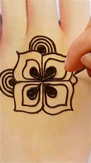 Simple arabic style mehndi design|easy mehndi design #mehndi #sormimehndi_art #shortmehndi