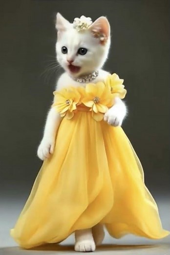 Elegant Cat singing ‘Opera..’ 😻🥰