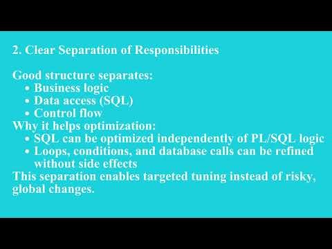 Introduction to Performance and Tuning in PL/SQL | Q4 Oracle L32 P3 | SMILE ROAD