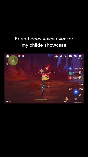 Genshin Impact Childe Showcase - Pyro Flower Test Attempt 37