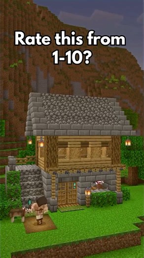 Minecraft Easy Starter House 🏡 #minecraft #shorts