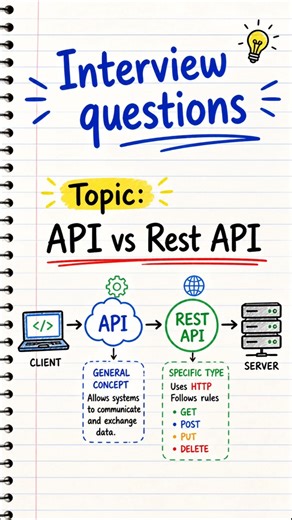 API vs REST API Explained in 30 Seconds #shorts