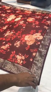 New catalog launching Fabric - * Heavy Soft Georgette Fabric And Attached Weaving Fancy Border With Running Blouse  * * Beautiful Flower Print With Color matching * Rate - *799+ship/- Only* Single available Ready Stock | Harini Collections | Facebook