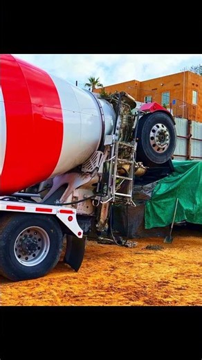 Concrete Truck Pour Setup 💪