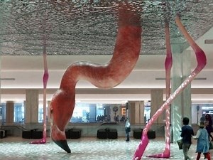 21-Foot-Tall Pink Flamingo To Make Big Impression At Airport