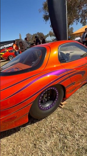 Crazy Modified Mazda FD RX-7 Drag Racing Car #cars #racecar #mazdarx7 #rx7 #rotary #jdmcars #90scars