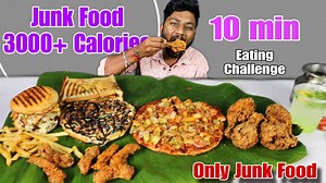 14K views · 605 reactions | 3000+ Calories Junk Food Eating Challenge | Pizza Burger, Fried Chicken, Waffle | Food Challenge | Eating Challenge Boys | Facebook