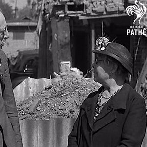 Blitz raid victim interviewed. Full film here: https://ow.ly/2oZp50Rywg7 | British Pathé