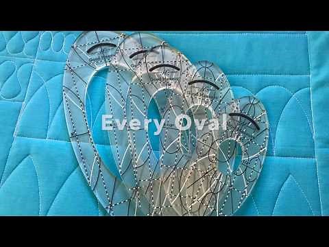 Good Measure Every Oval Quilting Rulers by Amanda Murphy for Brewer Sewing