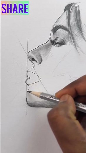How to Draw Easy Lips 👄 | Step-by-Step Lip Drawing Tutorial #shorts