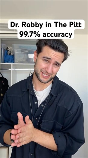 Dr. Robby in The Pitt 99.7% accuracy #thepitt #comedy #funny