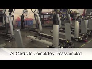 Used Gym Equipment for sale Remanufacturing Factory Video Tour
