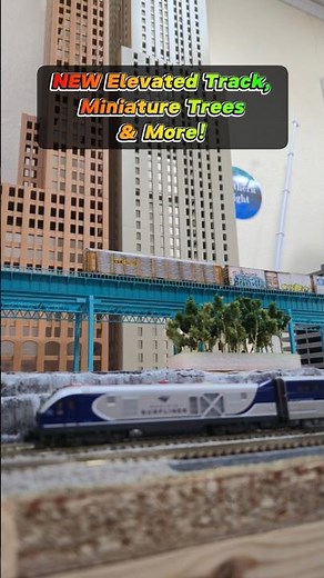 [Full Video☝️] NEW Elevated Track & Miniature Trees for Our N Scale Model Train Layout! #modeltrains