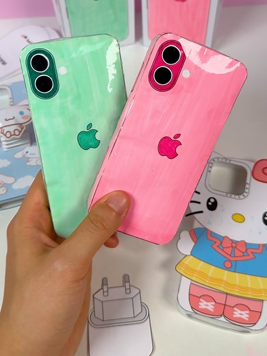 Unboxing Handmade Pink iPhone 16 | DIY Craft Ideas