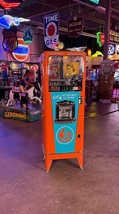 Ready for some coffee or hot chocolate? Check out this 1950s coin-operated drink machine that’s selling with No Reserve during the 2025 Scottsdale Fall Automobilia Auction, Oct. 15-18 at WestWorld of Scottsdale. This over-the-top restoration features hand-painted Howard Johnson graphics and new plating. Be sure to register to bid before Aug. 25 to take advantage of early bidder registration perks. Cheers! | Barrett-Jackson