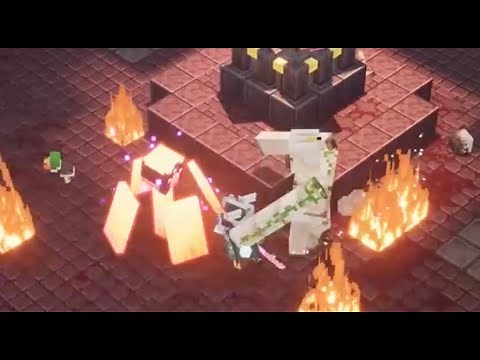 Minecraft Dungeons Wildfire Miniboss Fight (Hovering Inferno)