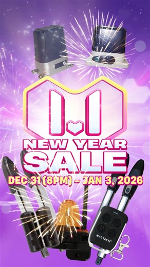 𝗛𝗲𝗹𝗹𝗼, 𝟮𝟬𝟮𝟲! 🚀✨ Kick off the year with 𝗔𝗟𝗧𝗘𝗖𝗛’𝘀 𝟭.𝟭 𝗡𝗲𝘄 𝗬𝗲𝗮𝗿 𝗦𝗮𝗹𝗲 and enjoy powerful gate automation designed for safety, convenience, and everyday ease. Fresh starts come with an upgrade, don’t miss out! #AltechYourKeyToAutomation Disclaimer: Music/lyrics reference is for creative expression only. We do not own the rights to any song or composition. Visit our online store: 🛒𝗟𝗮𝘇𝗮𝗱𝗮 https://www.lazada.com.ph/shop/altech-official-store 🛒𝗦𝗵𝗼𝗽𝗲𝗲 https://sh