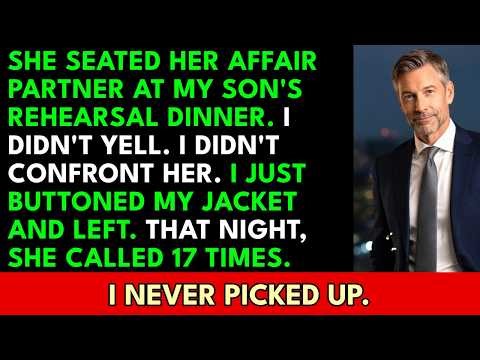 At My Son's Rehearsal Dinner, My Wife Seated Her Affair Partner at the Head of the Table—I Button...