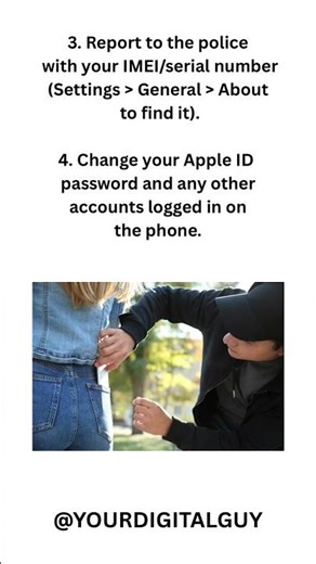 WHAT TO DO IMMEDIATELY IF YOUR IPHONE IS STOLEN.
