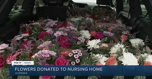 Local florist delivers donated flowers to seniors