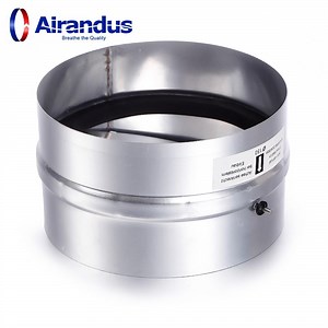 [Hot Item] Factory Price Ventilation Duct Rubber Backdraft Damper Shutter Inline Back Draught Damper for HVAC System