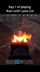 day 1 of playing Rust until I pass out #rust #gaming #memes #funny #rustclips #edit #pvp #challenge
