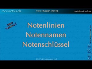 Musiktheorie: Wie funktioniert das eigentlich mit den Notenlinien, Notennamen und Notenschlüsseln?